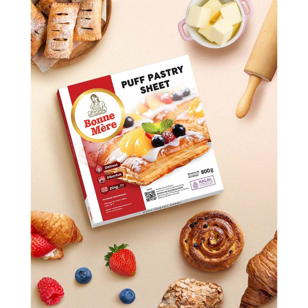 

Bonne mere puff pastry sheet 800gr