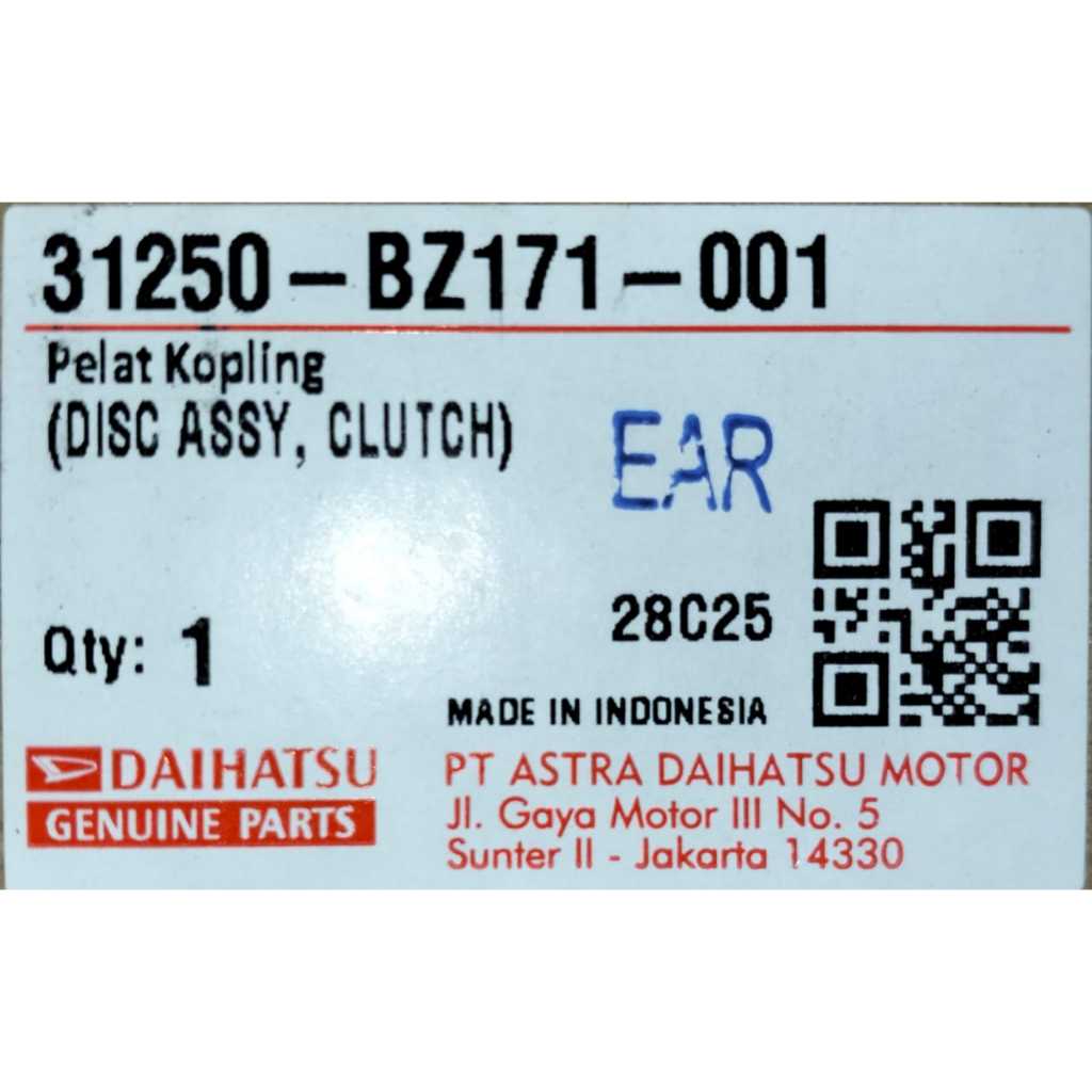 KAMPAS KOPLING DAIHATSU TERIOS / 31250-BZ171-001
