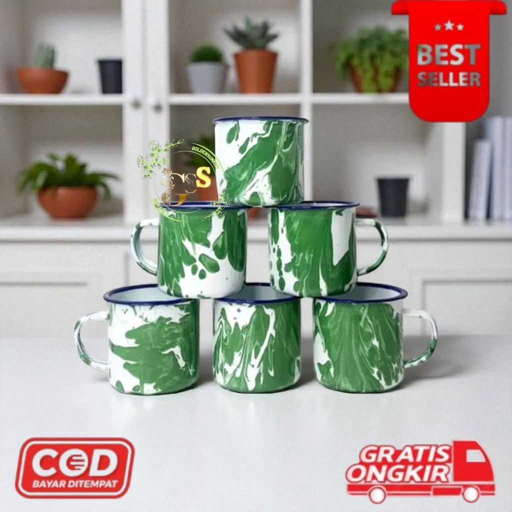 [GS] Paket hemat mug enamel blirik 7cm