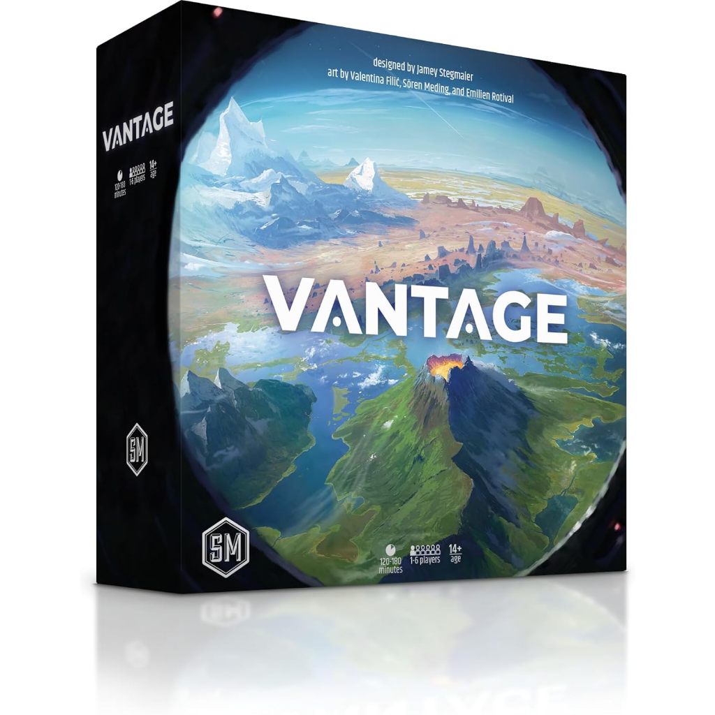 Vantage Board Game Open World Cooperative Adventure Game Stonemaier Games by Jamey Stegmaier