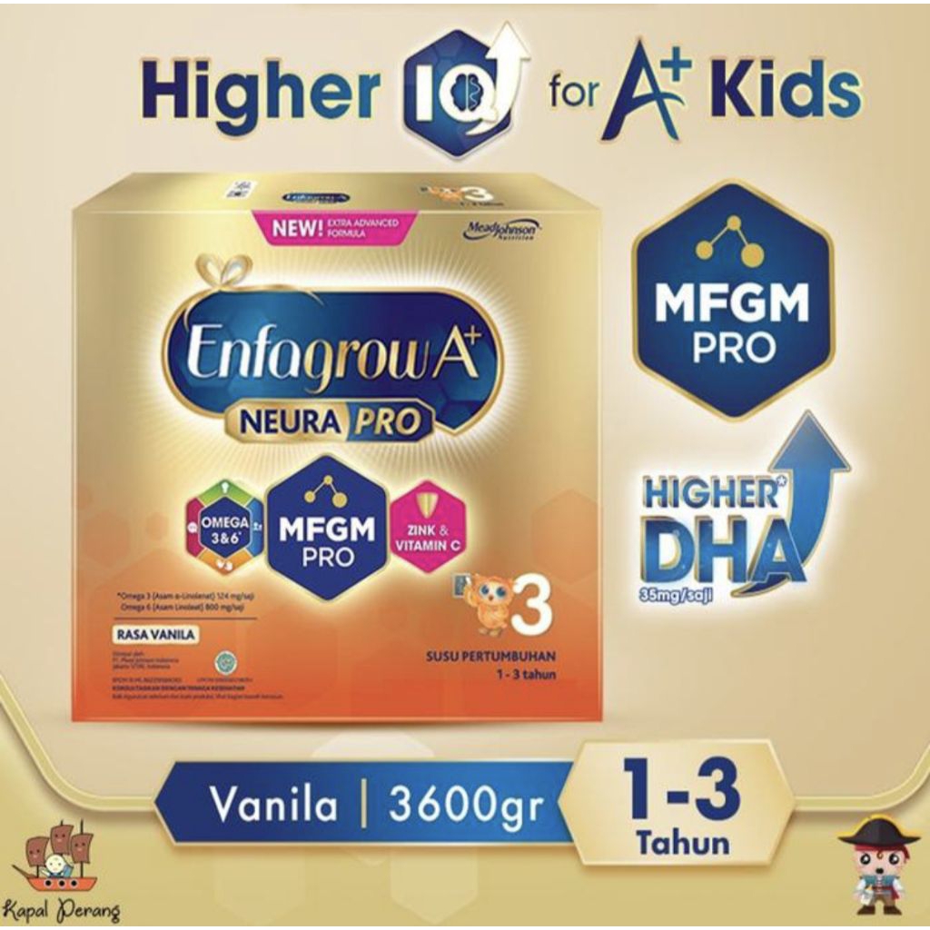 

Enfagrow A+ 3 Susu Formula Pertumbuhan Anak Rasa Vanilla 3600gr