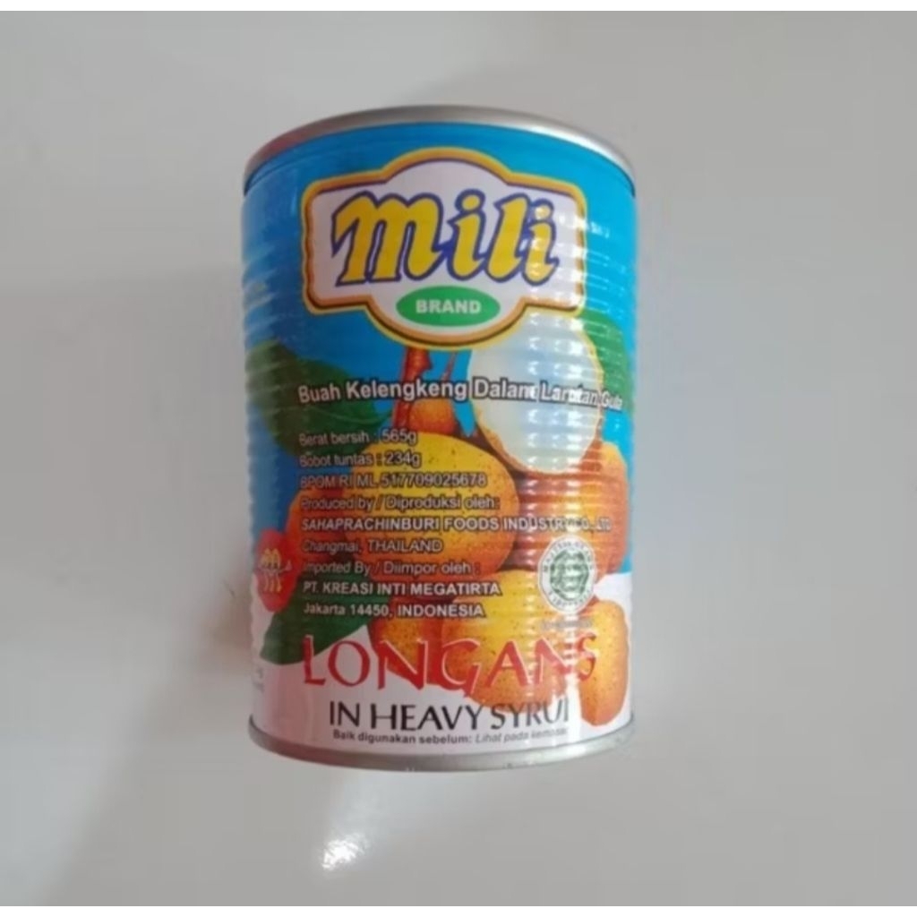 

Mili Longan & Mili Lychee Dalam Kaleng Canned Food 565 GR kelengkeng leci Halal
