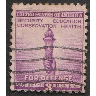 

A 11257 SATU BUAH PRANGKO AMERIKA NOMINAL 3 CENTS TEMA FOR DEFENSE DENGAN KONDISI SUDAH ADA CAP