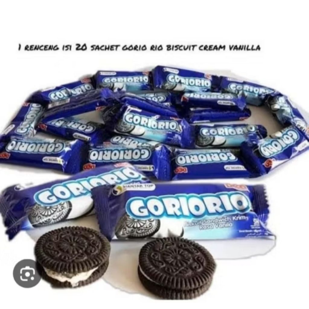 

Goriorio sandwich vanila cream Rencengan isi 20pcs
