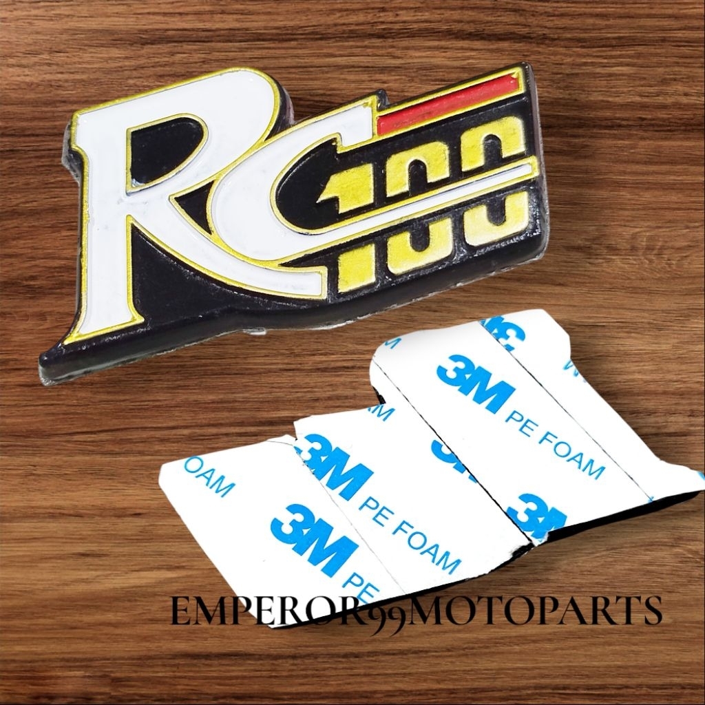 EMBLEM LEGSHIELD SAYAP SUZUKI RC100 BRAVO