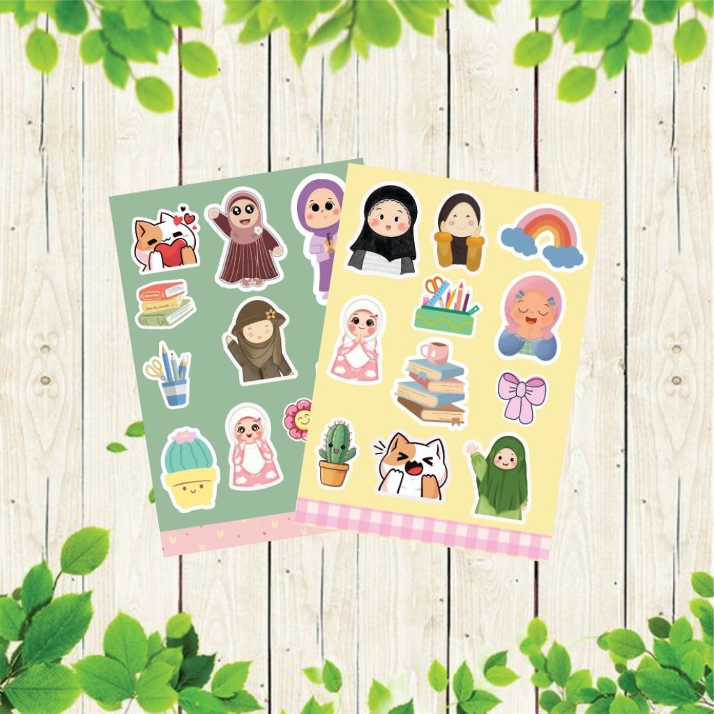 

STIKER LUCU IMUT A dekor stiker DIY Buku catatan diary planner Laptop Tumbler