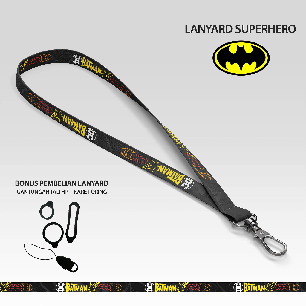 

Batman - Lanyard | Gantungan Id Card | Tali Lanyard | Lanyard Batman | Id Card | Lanyard Band 1.5cm