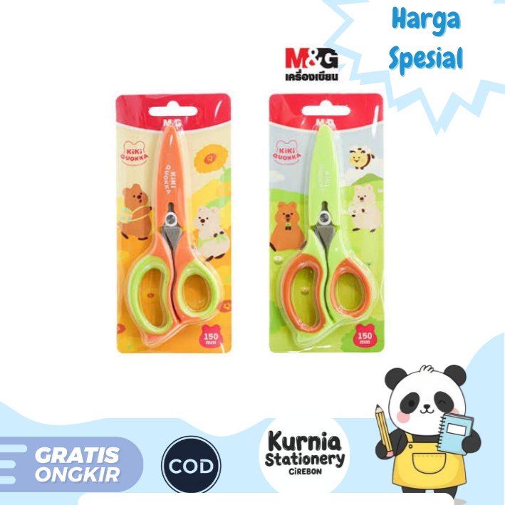 

M&G Gunting anak / Scissors Kiki Quokka Soff Grid ASS913W4 (Satuan)