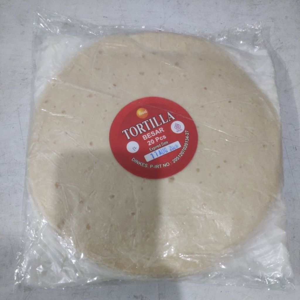

TORTILLA KULIT KEBAB BESAR DIAMETER 25cm (20pcs)