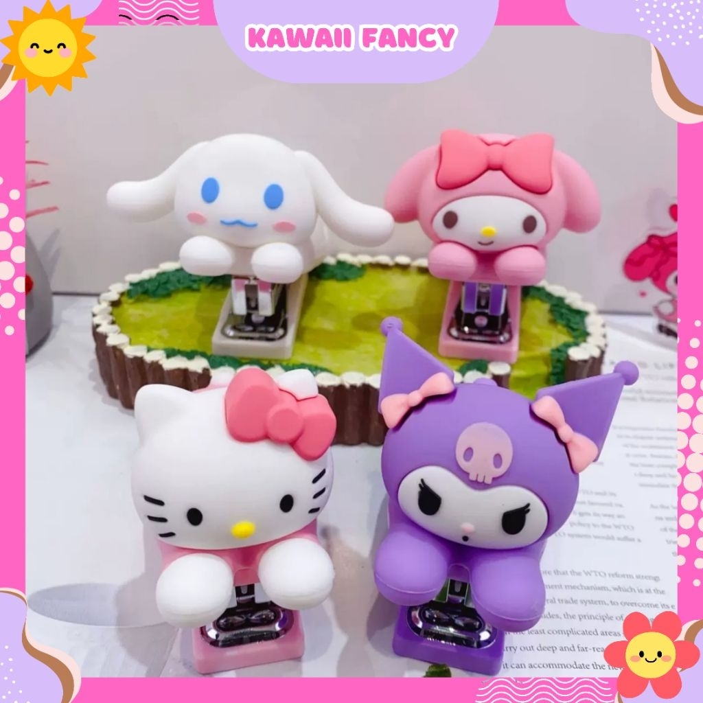 

KAWAII- STAPLES/STAPLER KERTAS SANRIO GEMOY PREMIUM