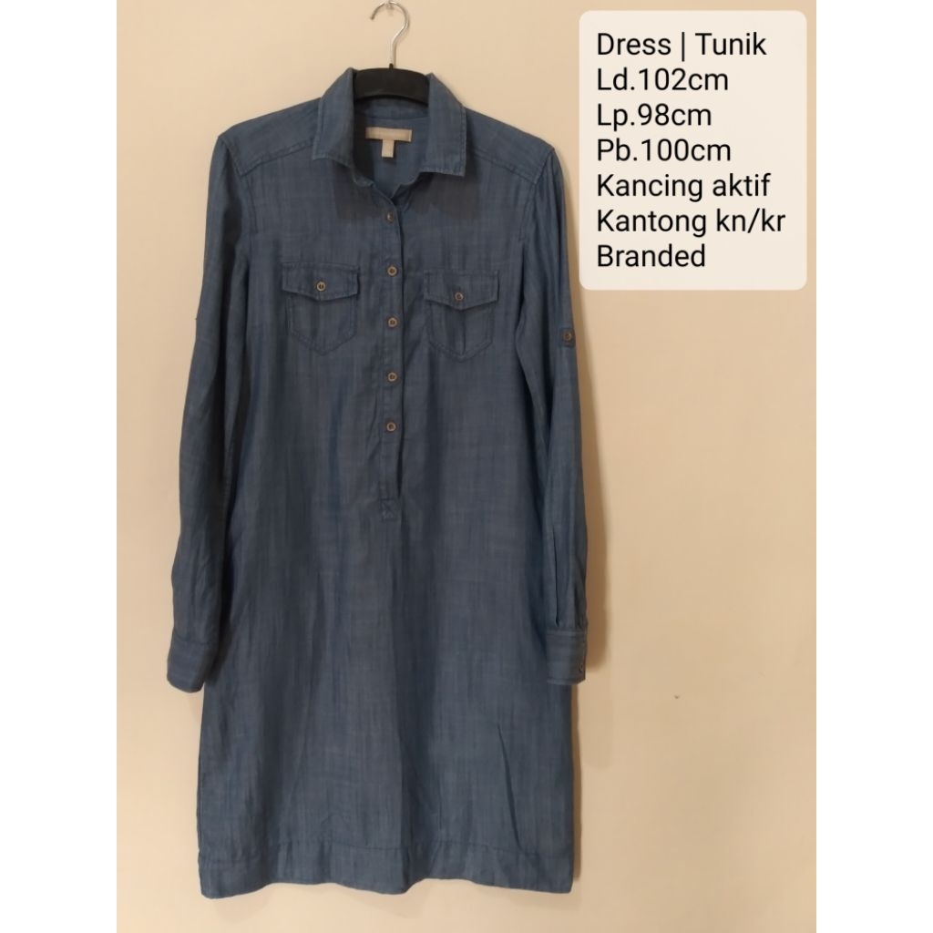 Dress | Tunik denim branded (Preloved)
