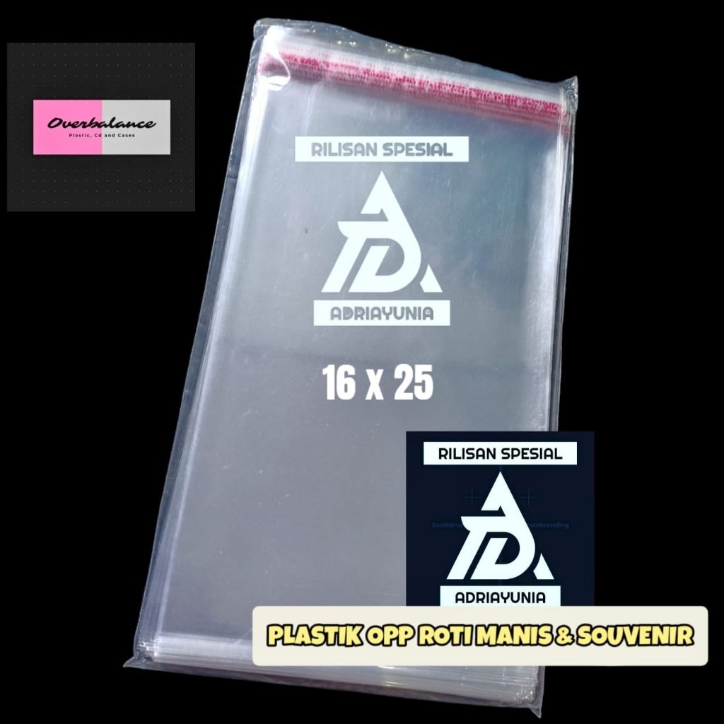 Plastik Opp 16x25 Roti Manis - Plastik Opp 16 x 25 Souvenir - Undangan