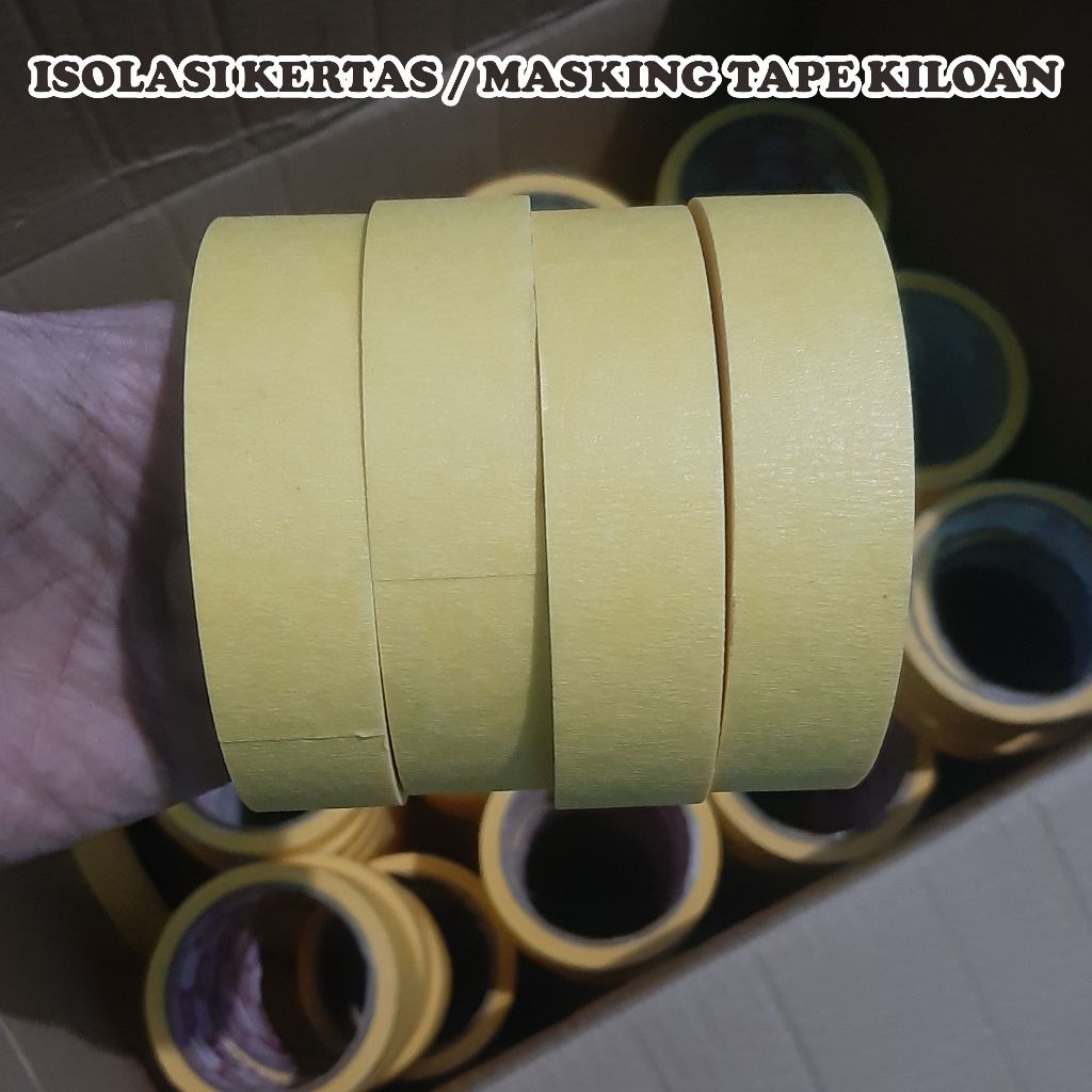 

Masking Tape Lakban Isolasi Kertas Kiloan Siap Pakai