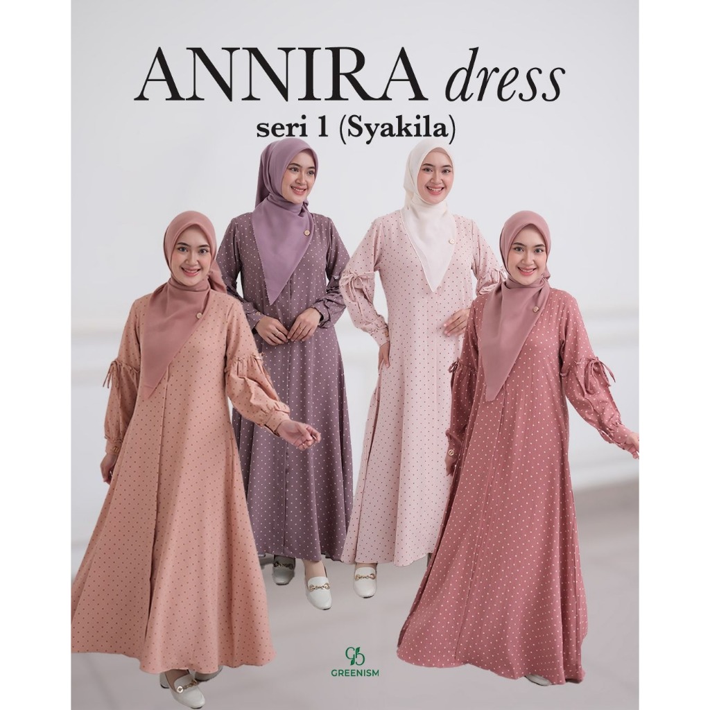 Greenism Annira Seri 1 (Syakila) Quality Premium Dress - Dress Only