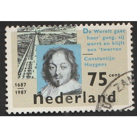 

A 11731 SATU BUAH PRANGKO NEDERLAND NOMINAL 75 C TEMA CONSTANTITIJN HUYGENS DENGAN KONDISI SUDAH ADA CAP