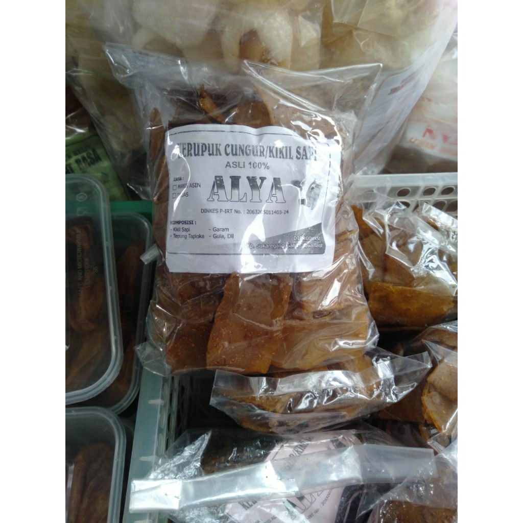 

kerupuk cungur kulit sapi