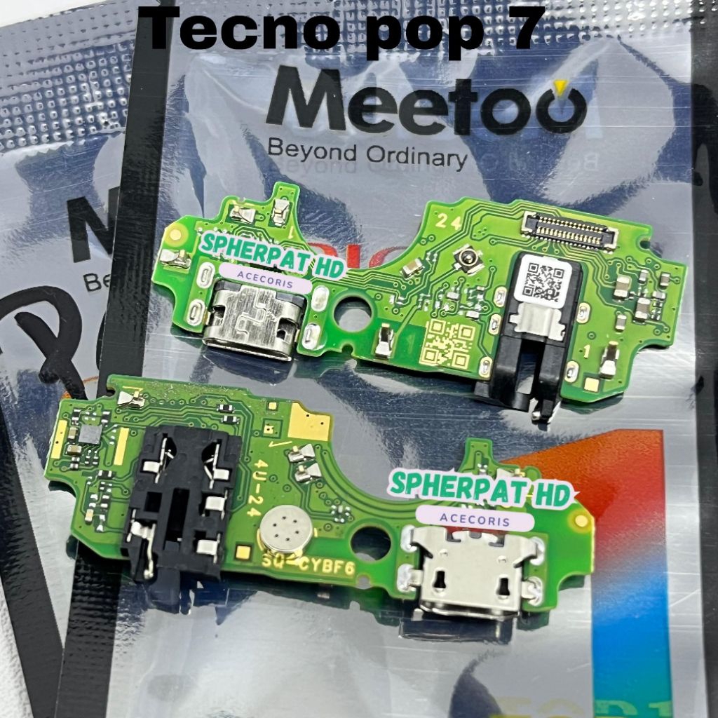 PAPAN CAS / KONEKTOR CHARGER TECNO POP 7 ORI 1:1 FULL IC