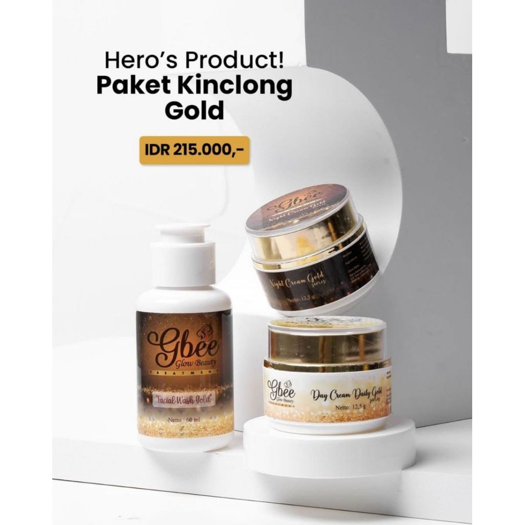 Skincare Gbee Paket Kinclong Gold