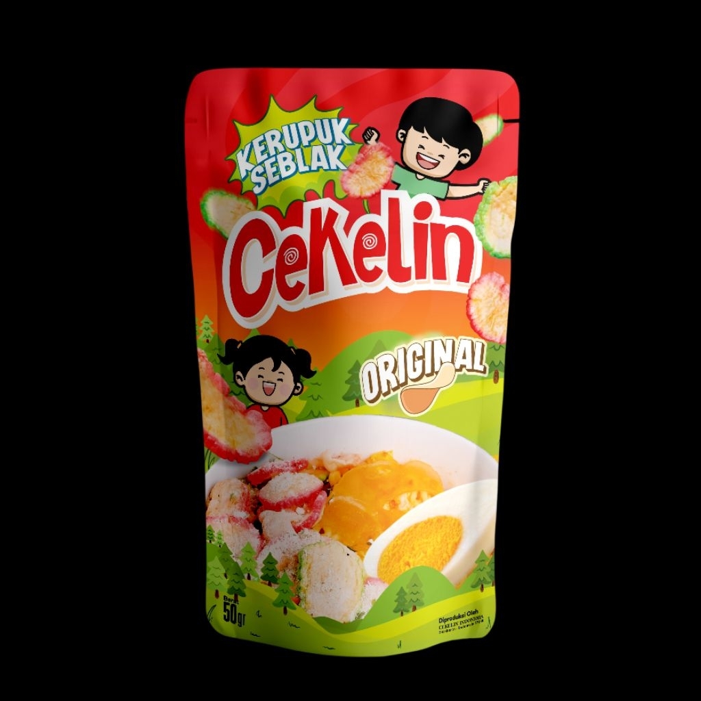 

cemilan viral Cekelin Kerupuk seblak 50gr Rasa Original