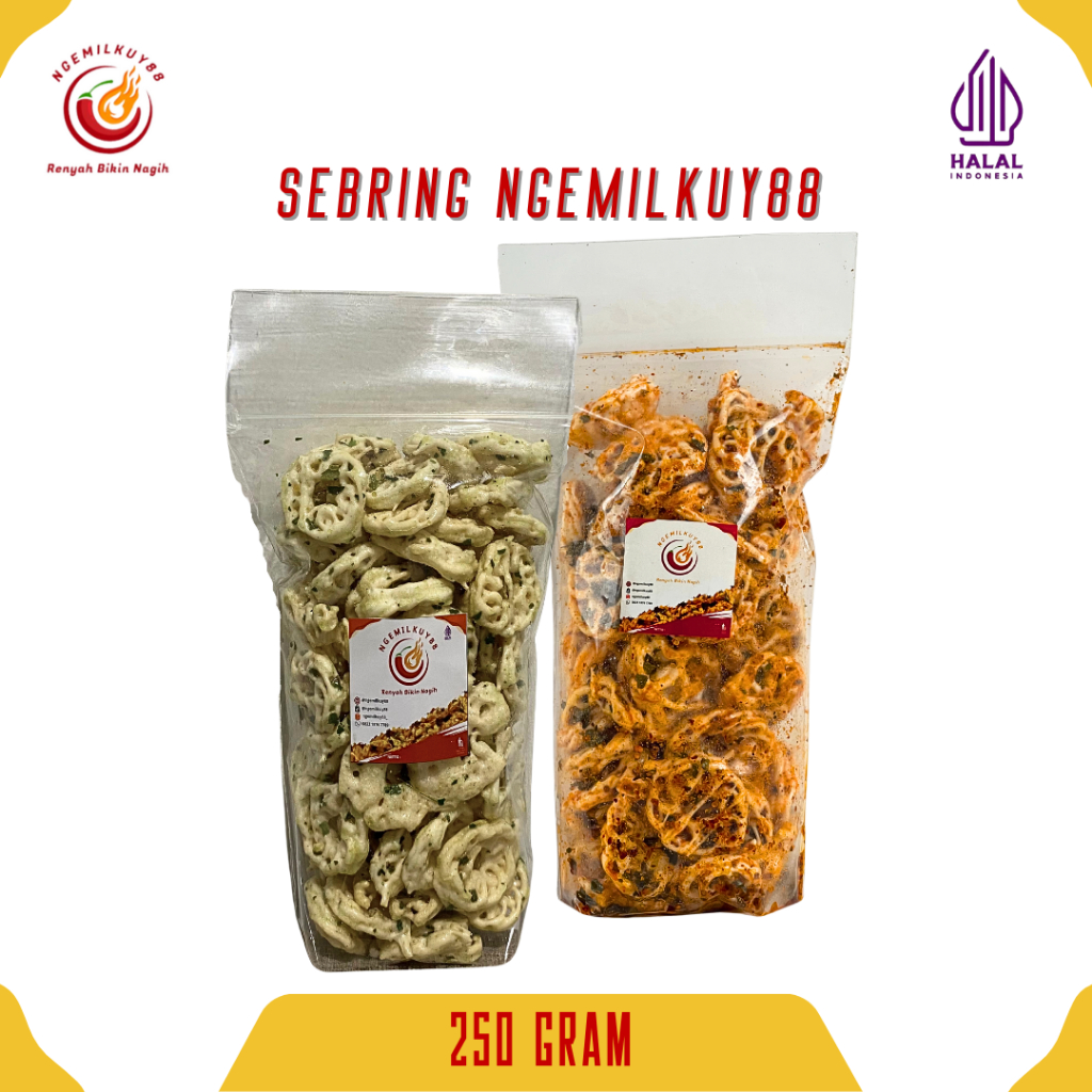 

Kerupuk Sebring Rafael 250Gram Kerupuk Viral Seblak Kering Cemilan Pedas Snack Pedas Ngemilkuy88_