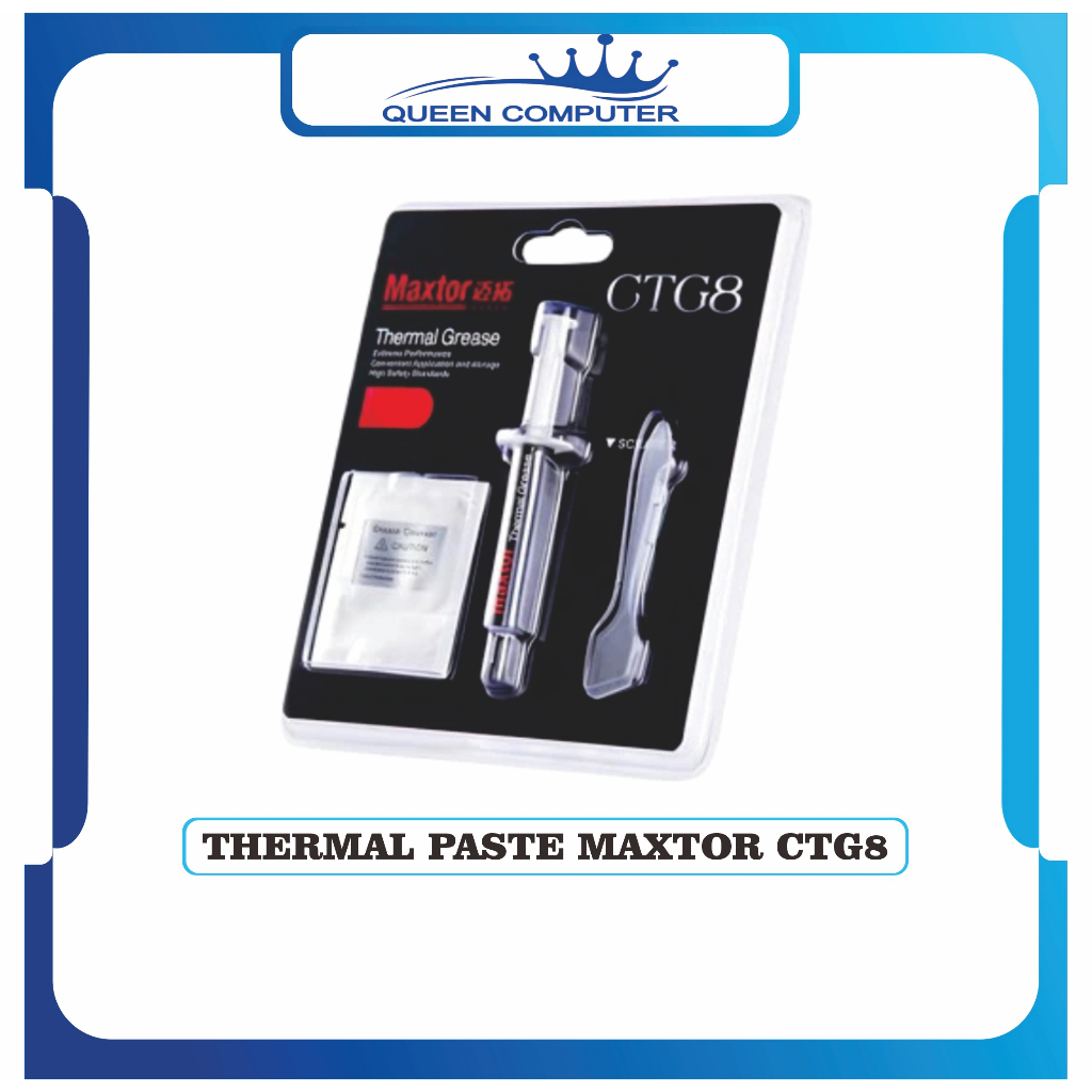 Maxtor CTG8 Thermal Paste 2Gr CPU Cooling Conductive Pasta Processor Laptop Pc
