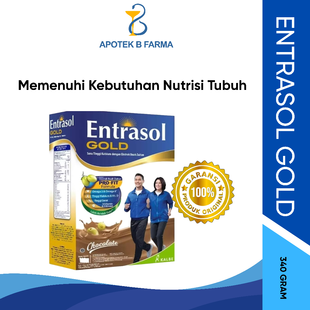 

Entrasol Gold 340gr 980 gr Coklat/vanilla 1 box