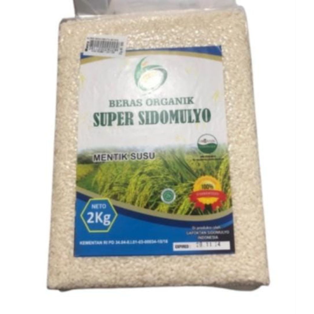 

Beras super sidomulyo mentik susu 2kg premium