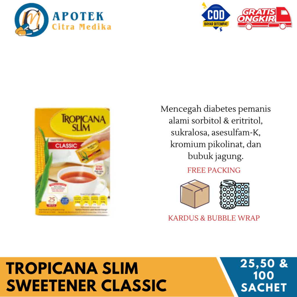

Tropicana Slim Sweetener , & - Mencegah Penyakit Diabetes/Pemanis Alami