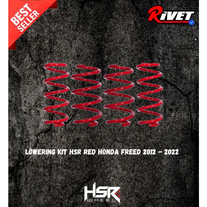 PER CEPER UNTUK MOBIL FREED LOWERING KIT HSR RED HONDA FREED 2012 - 2022