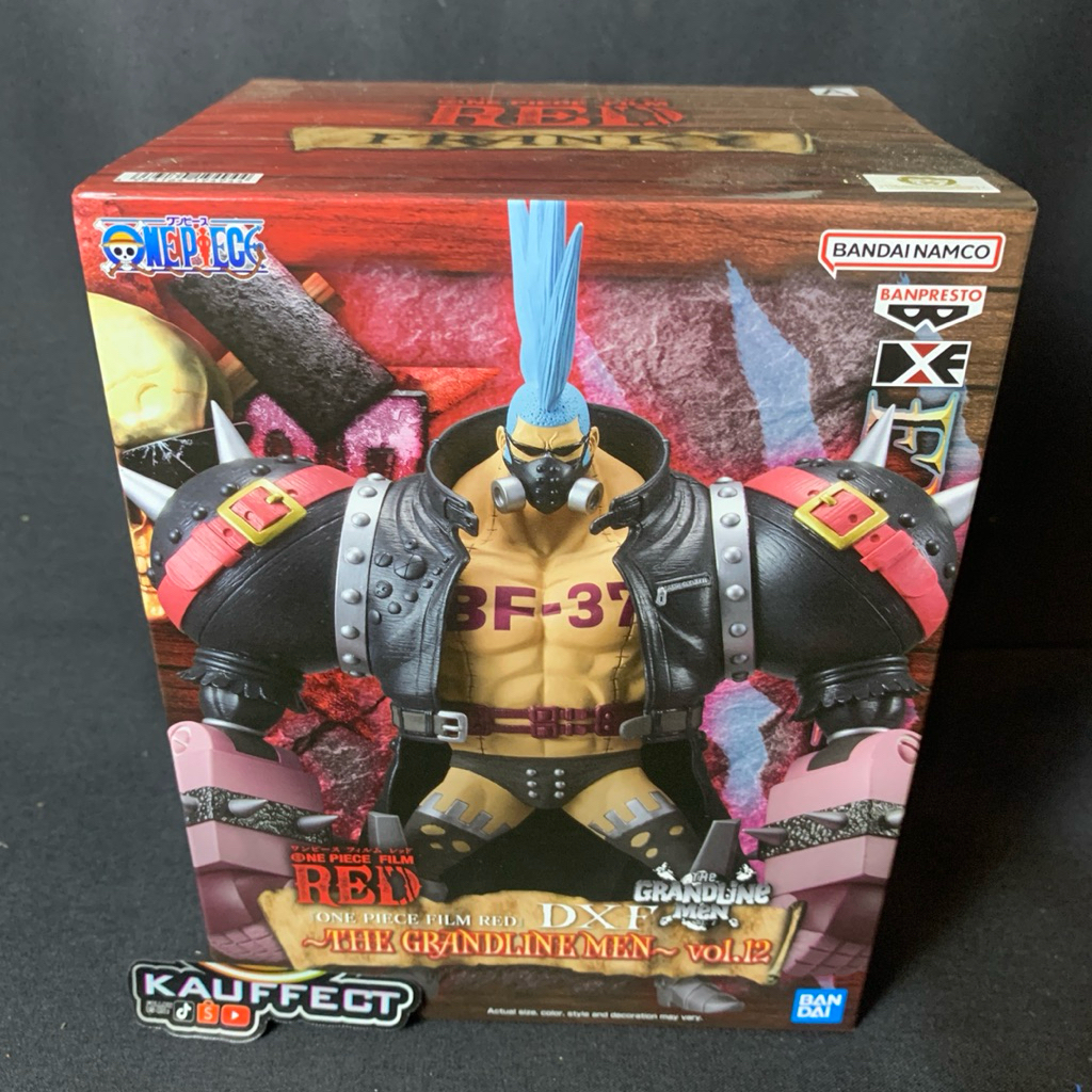 action figure franky dxf special movire red one piece original bandai