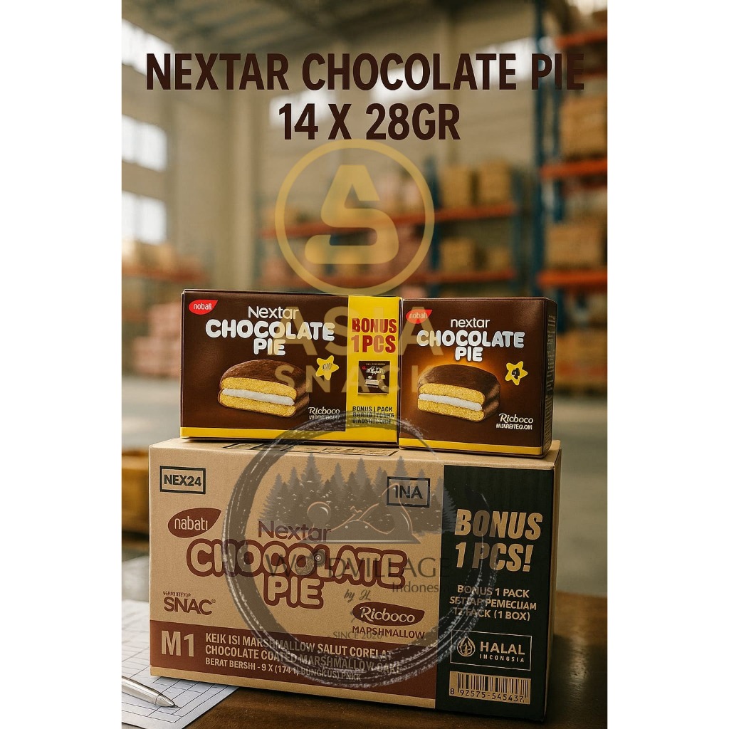 

NABATI NEXTAR CHOCOLATE PIE / PIE COKLAT BOX 14 X 28GR