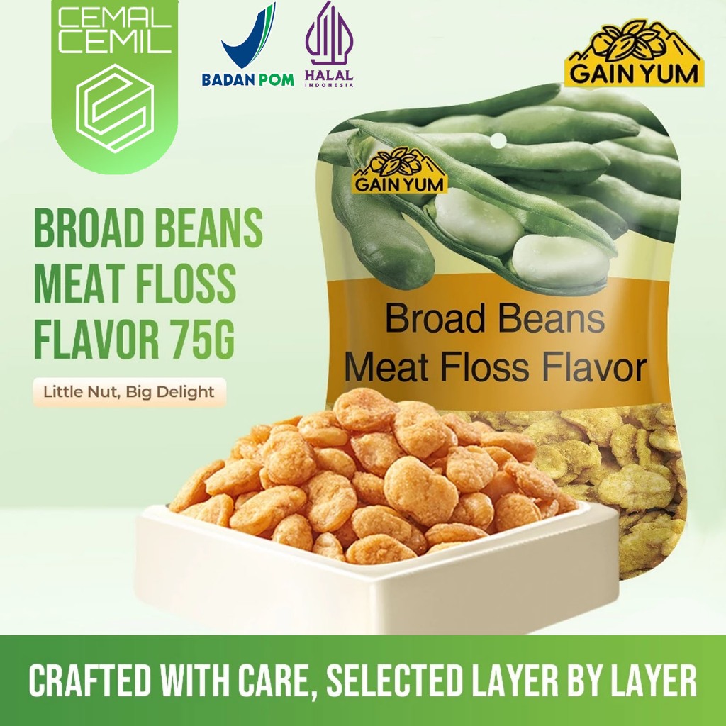 GainYum - Gain Yum Kacang Koro Rasa Telur Kepiting Kam Yuens Broad Beans Crab Roe Flavor