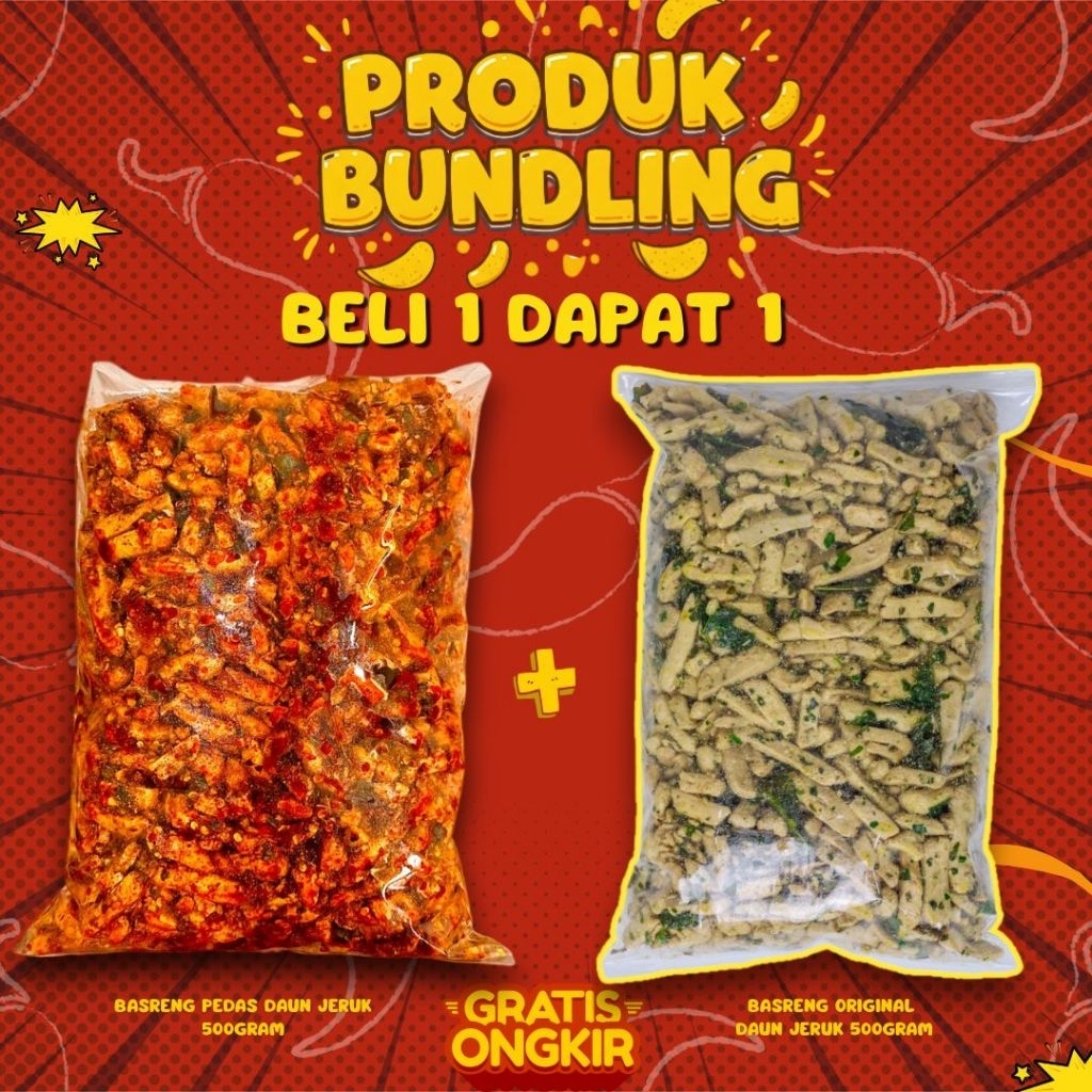 

BASRENG PAKET BUNDLING PEDAS DAUN JERUK DAN ORIGINAL DAUN JERUK
