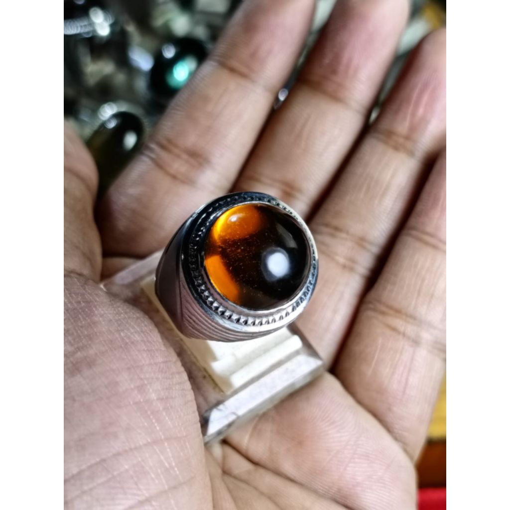 Batu Cincin Kecubung Teh