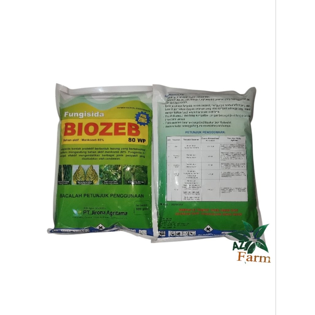 BIOZEB BIRU 800GR fungisida MANCOZEB blue 80%