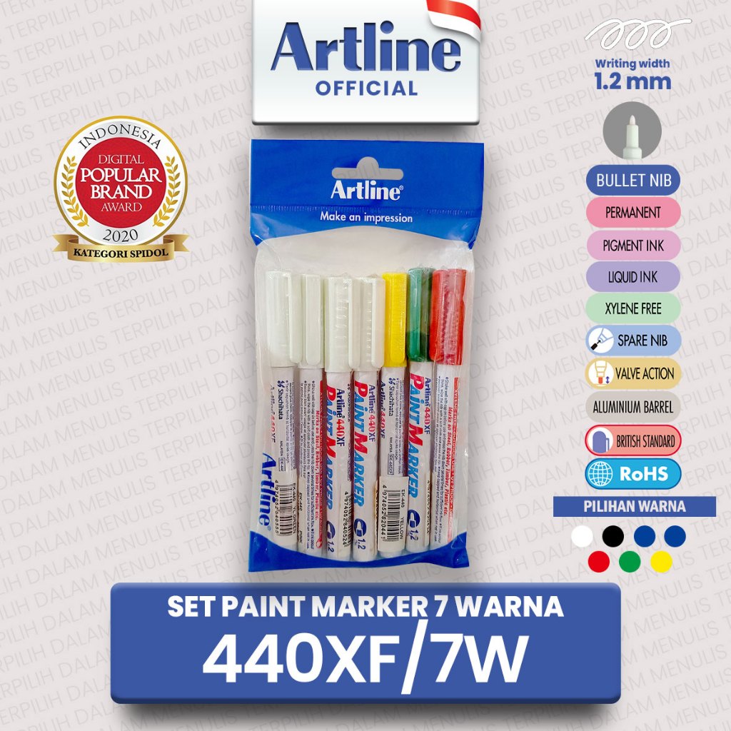 

(LIVE) PROMO SET PAINT MARKER WARNA 440XF/7W
