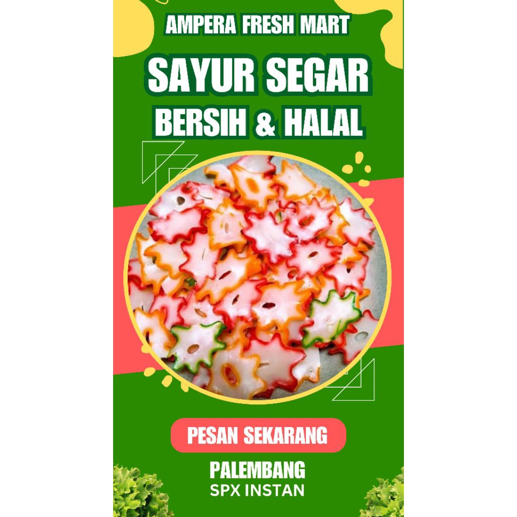 

KERUPUK BINTANG WARNA WARNI - INSTAN PALEMBANG