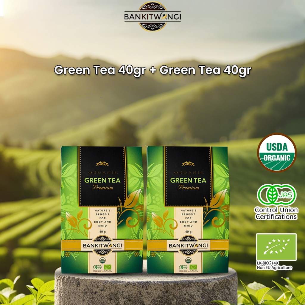 

Paket Bundling Bankitwangi Organic Green Tea 40gr + Green Tea 40gr
