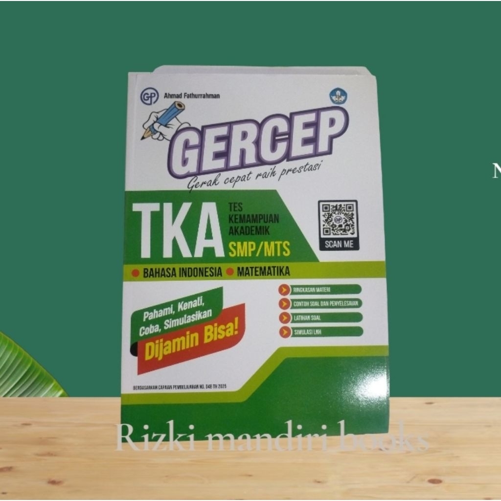 buku teks Gercep TKA untuk SMP/Mts kelas 9 penerbit Gilang Pratama