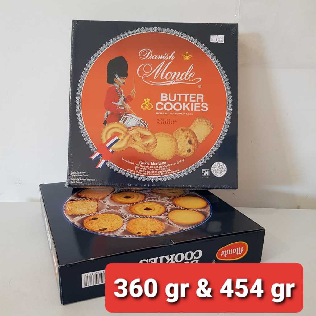 

MONDE Butter Cookies Kaleng 454 gr / MONDE Butter Cookies BOX 360 gr / MONDE Butter Cookies All Variant
