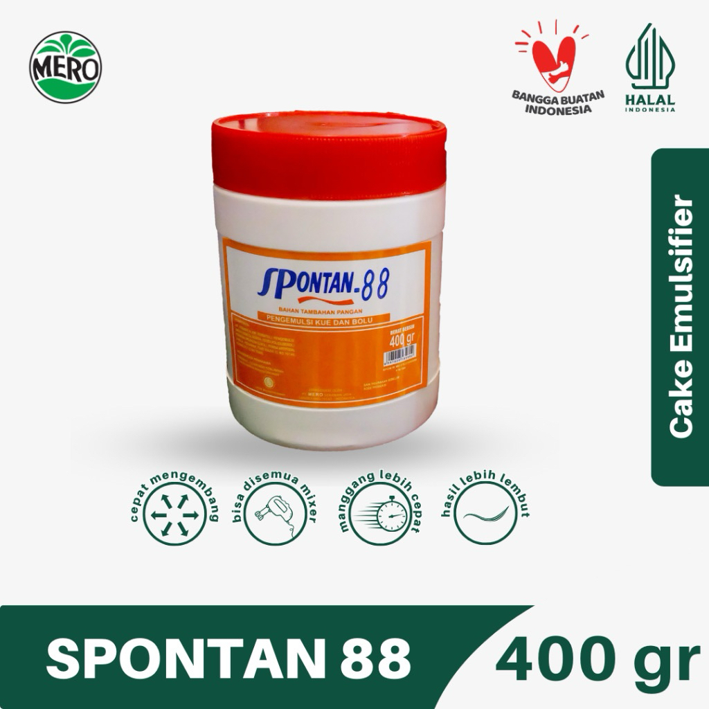 

Spontan 88 Cake Emulsifier 400 gr