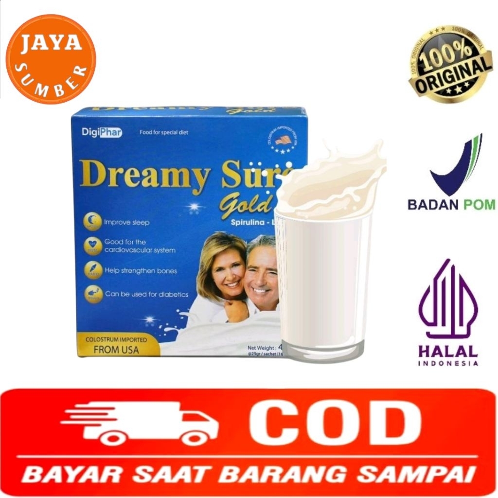 

COD SUSU DREAMY SURE GOLD IMPORT USA, SUSU ATASI INSOMNIA SULIT TIDUR