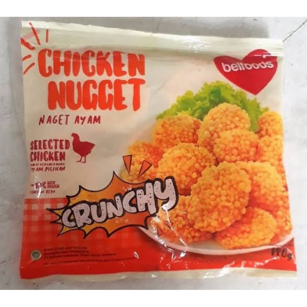 

Belfoods Crunchy Nugget Chicken / Nuget Ayam Crispy (Frozen Food)