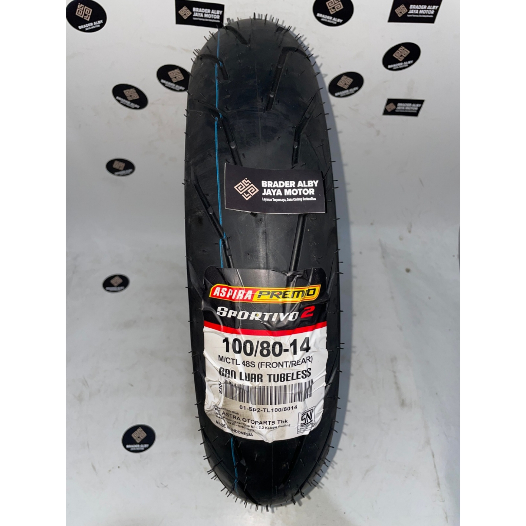 Ban luar Aspira Premio 100/80-14