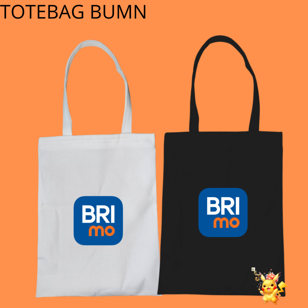 Klinikbajujkt Totebag Resleting BUMN BANK BRI Mo Souvenir Tas Oleh Oleh Bahan Kanvas BUMN BANK BRI M