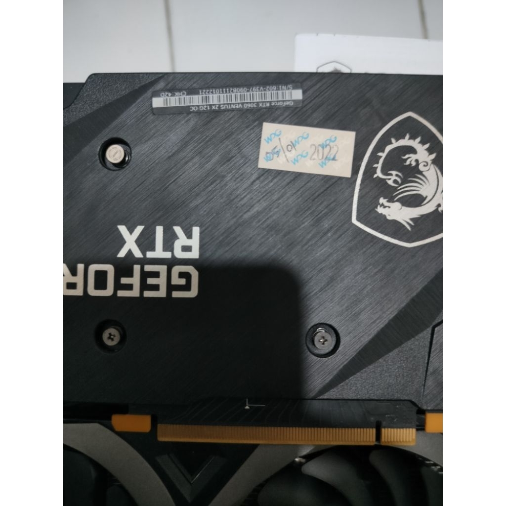 vga card rtx 3060 second. segel normal. harga /1unit