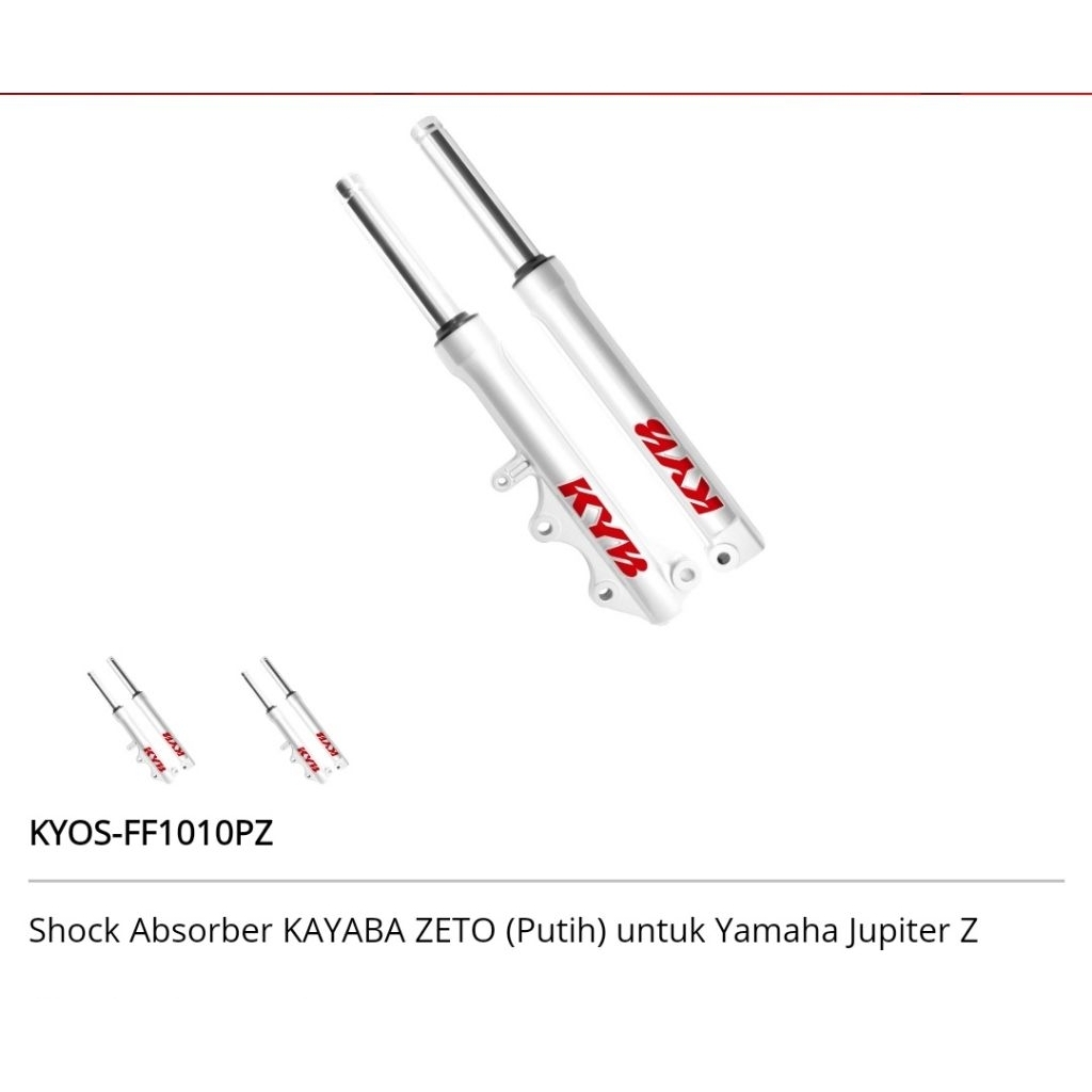 Kyb zeto shock depan motor yamaha jupiter/fizr/crypton