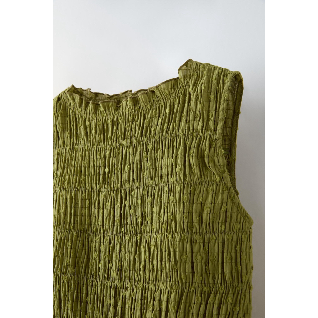 preloved atasan zara kids dotted mesh top