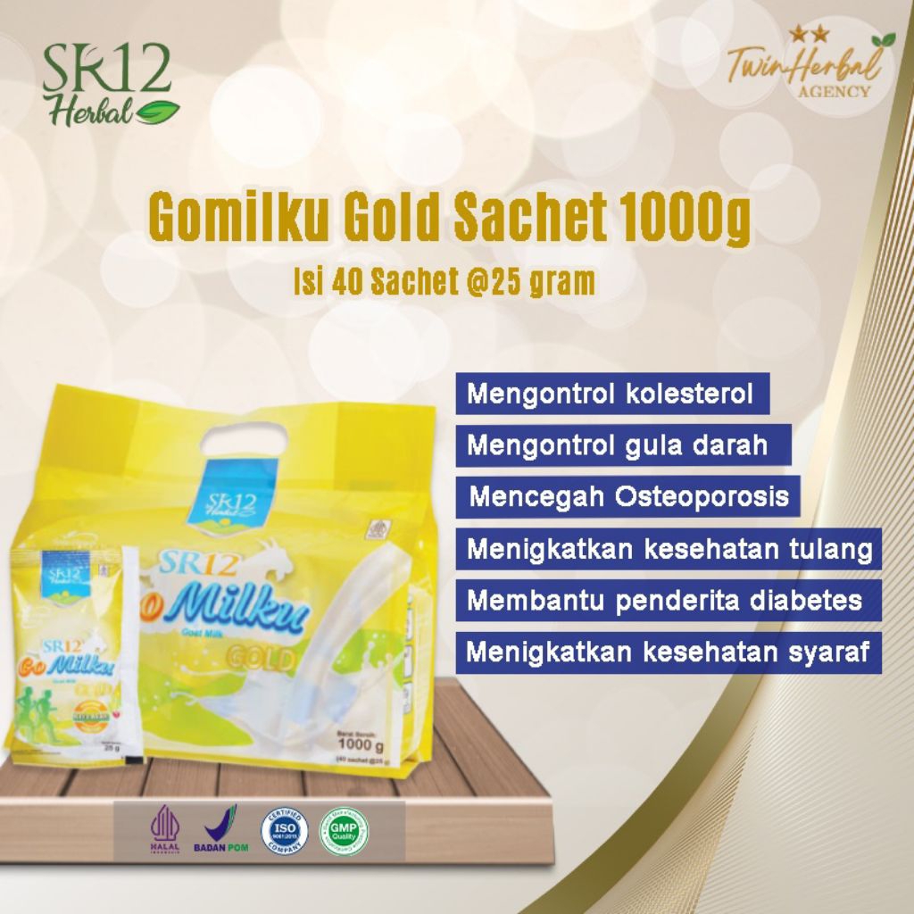 

gomilku gold pouch 1Kg 40 sachet @25g baik untuk tulang dan sendi cocok untuk lansia