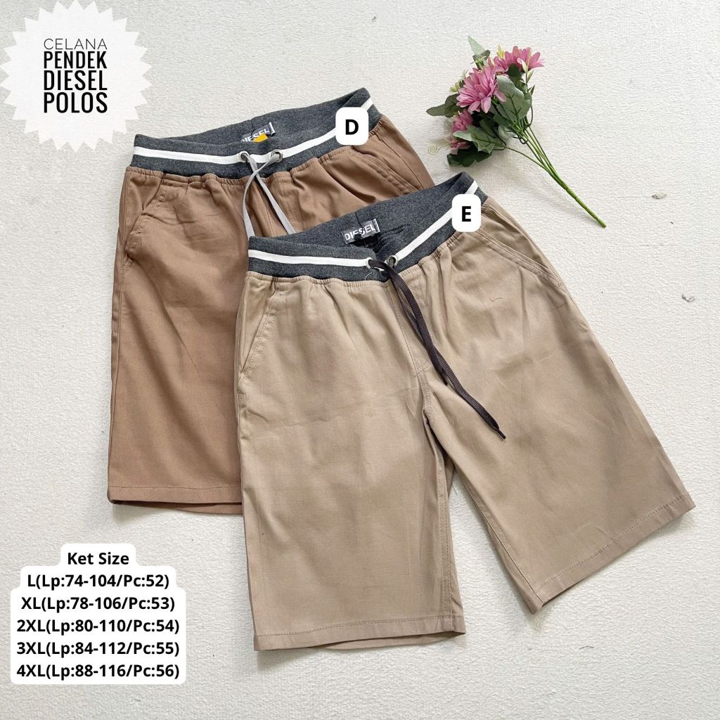 CELANA PENDEK DIESEL POLOS ORIGINAL